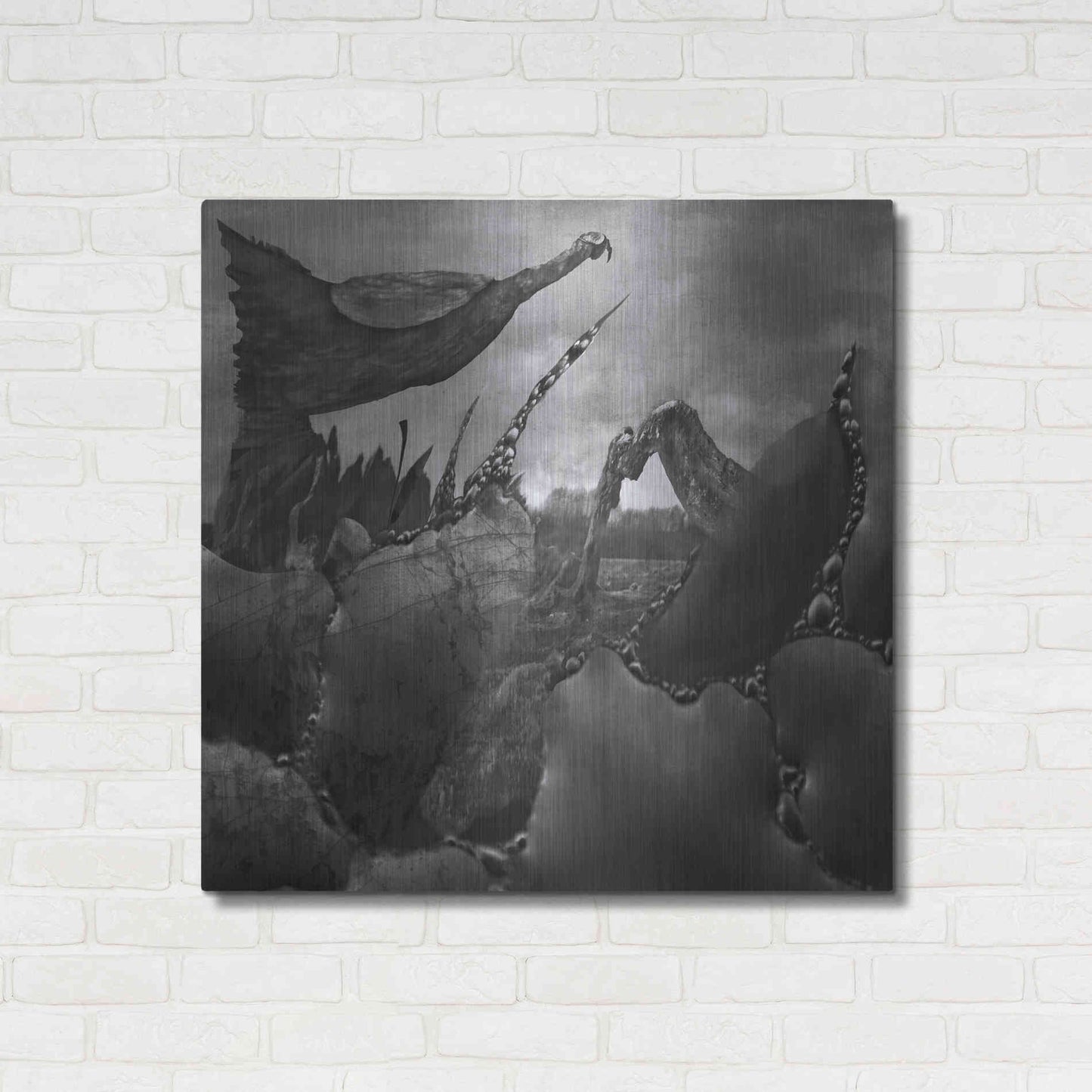 Luxe Metal Art 'Hovel' by Dariusz Klimczak, Metal Wall Art,36x36