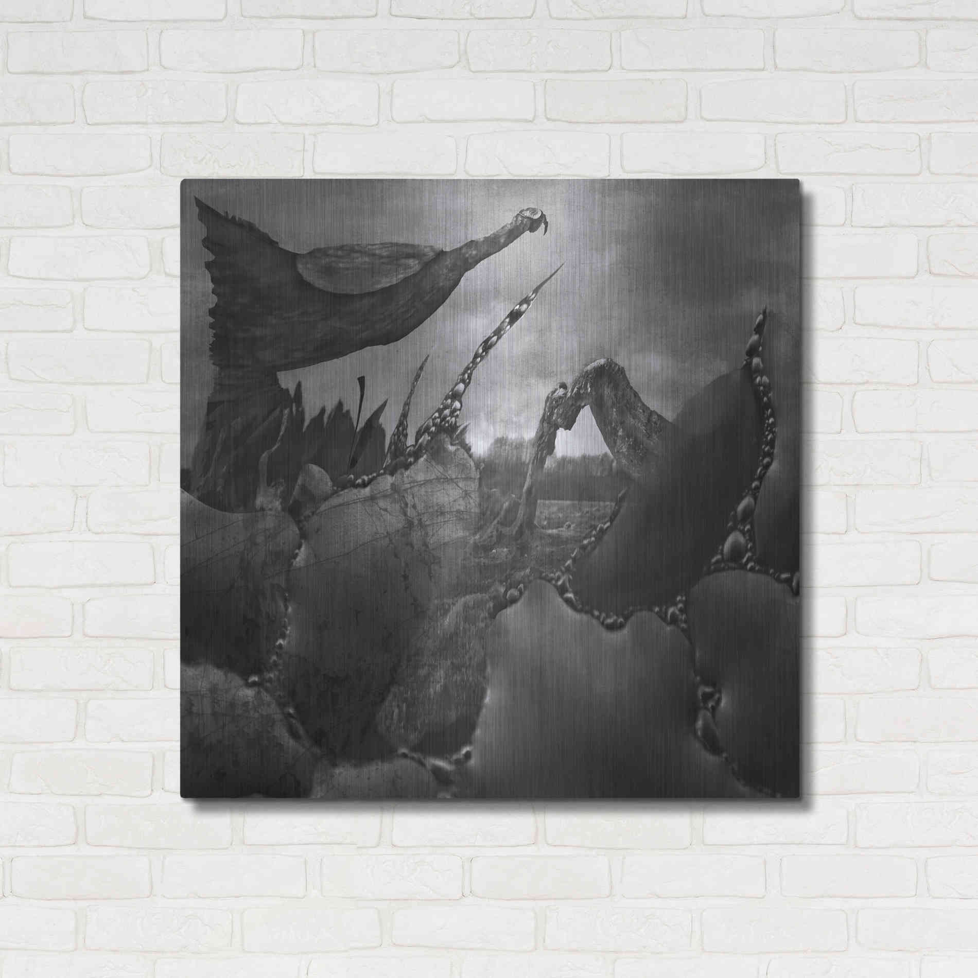 Luxe Metal Art 'Hovel' by Dariusz Klimczak, Metal Wall Art,36x36