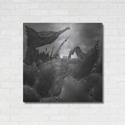 Luxe Metal Art 'Hovel' by Dariusz Klimczak, Metal Wall Art,36x36