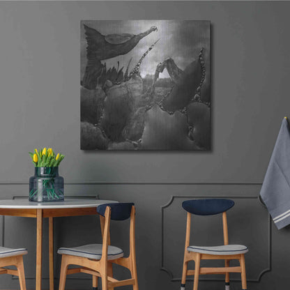 Luxe Metal Art 'Hovel' by Dariusz Klimczak, Metal Wall Art,36x36