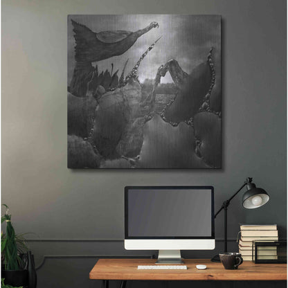 Luxe Metal Art 'Hovel' by Dariusz Klimczak, Metal Wall Art,36x36