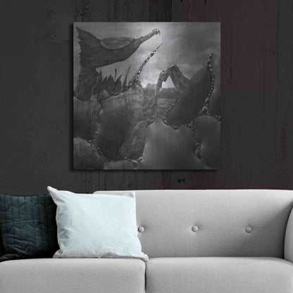 Luxe Metal Art 'Hovel' by Dariusz Klimczak, Metal Wall Art,36x36