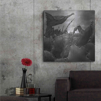 Luxe Metal Art 'Hovel' by Dariusz Klimczak, Metal Wall Art,36x36