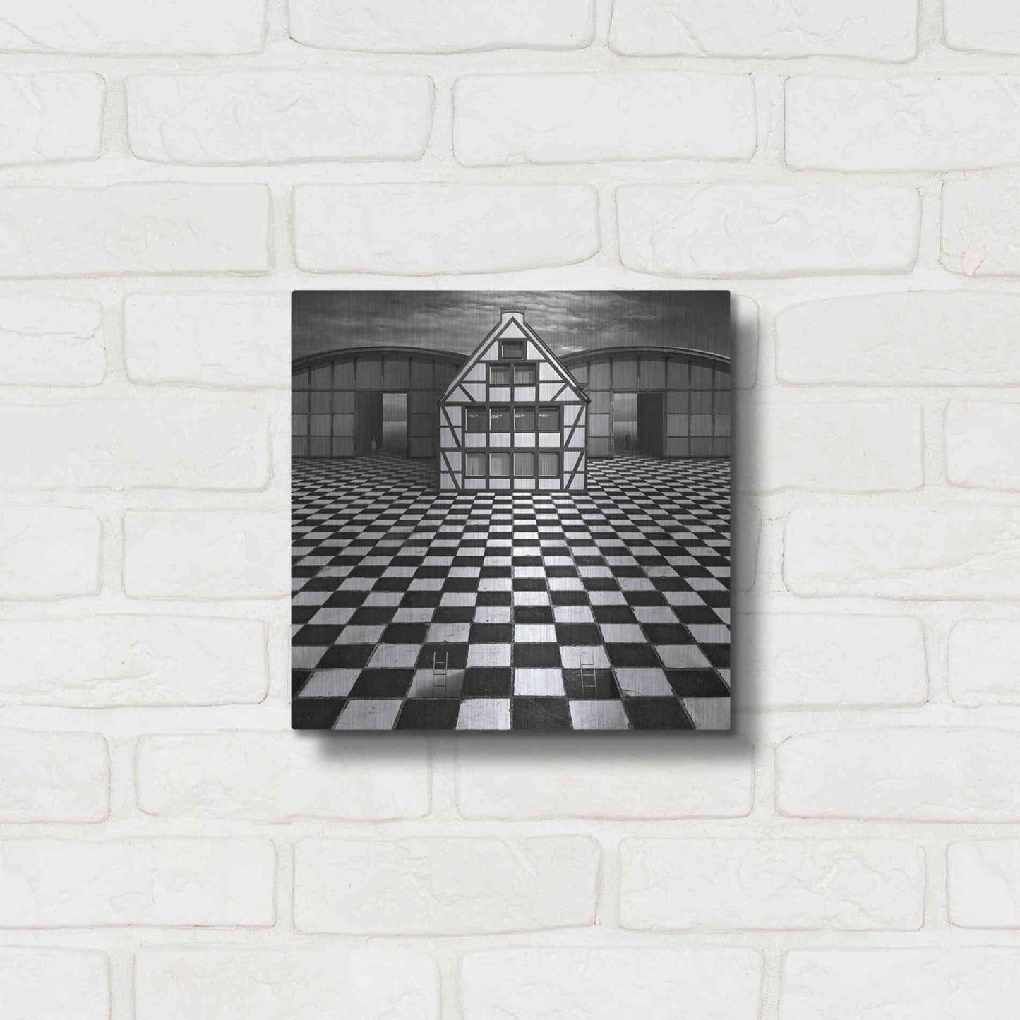 Luxe Metal Art 'Kwadrart' by Dariusz Klimczak, Metal Wall Art,12x12