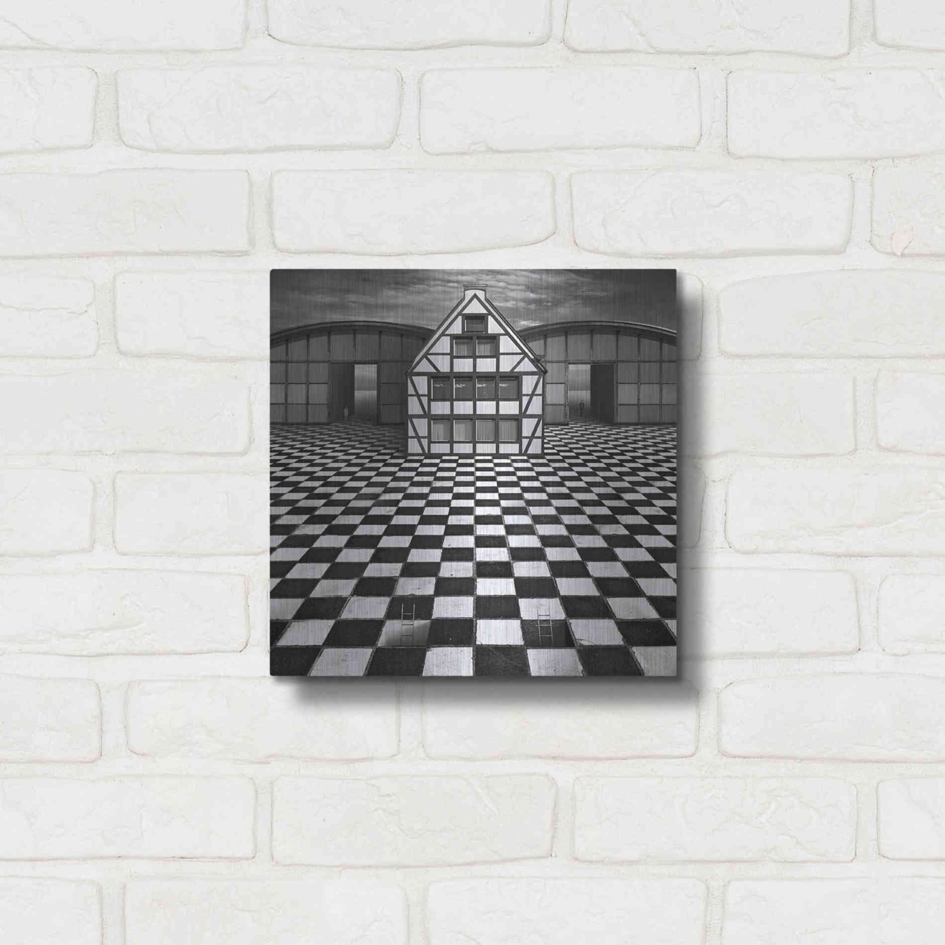 Luxe Metal Art 'Kwadrart' by Dariusz Klimczak, Metal Wall Art,12x12