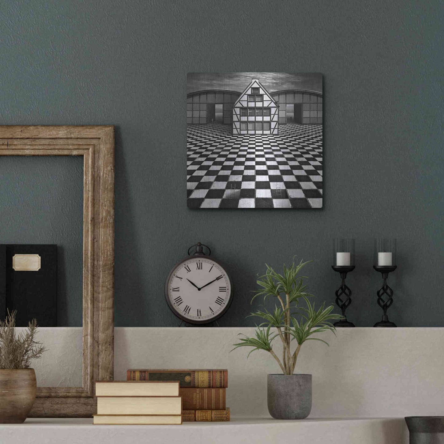 Luxe Metal Art 'Kwadrart' by Dariusz Klimczak, Metal Wall Art,12x12