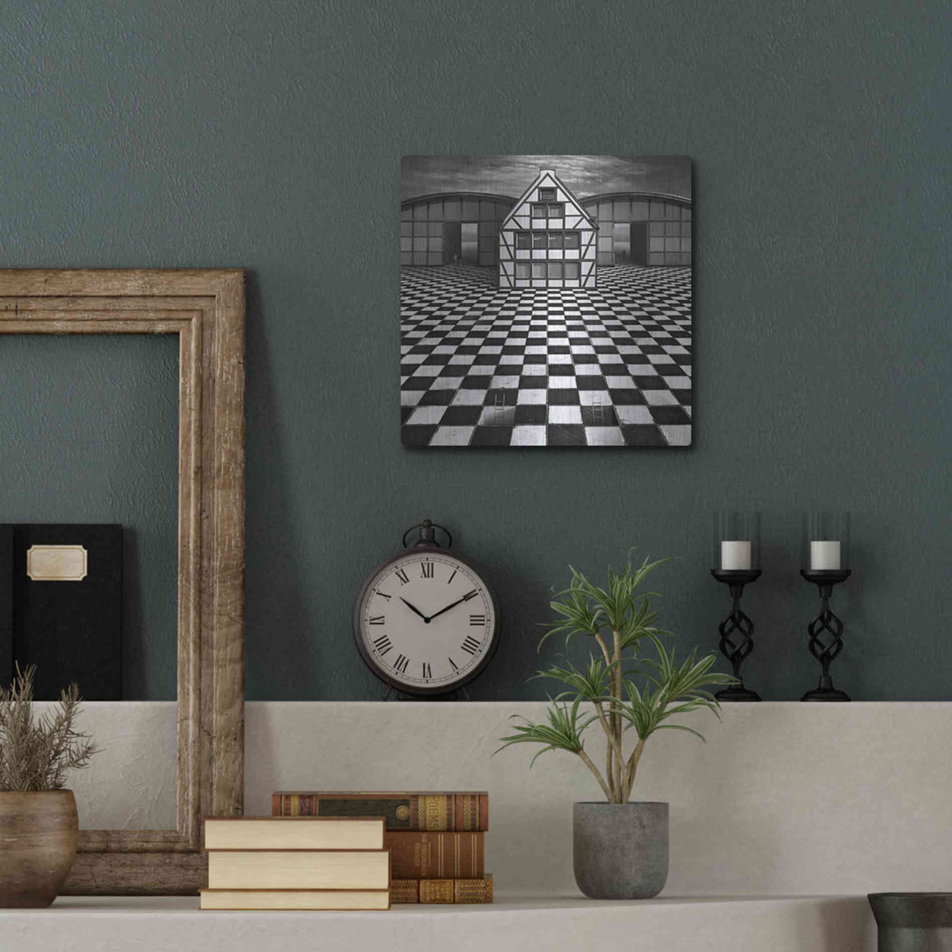 Luxe Metal Art 'Kwadrart' by Dariusz Klimczak, Metal Wall Art,12x12