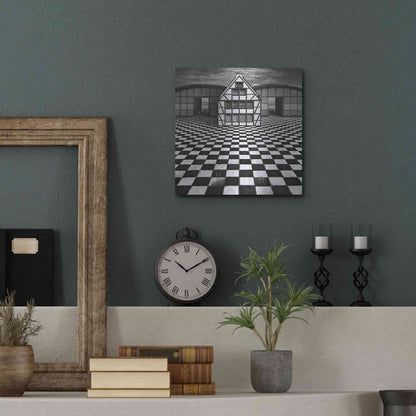 Luxe Metal Art 'Kwadrart' by Dariusz Klimczak, Metal Wall Art,12x12