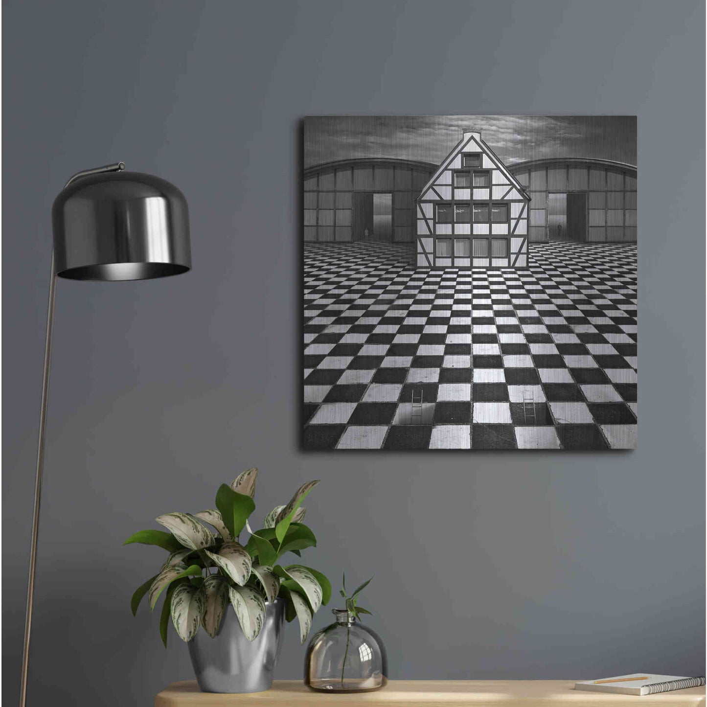 Luxe Metal Art 'Kwadrart' by Dariusz Klimczak, Metal Wall Art,24x24