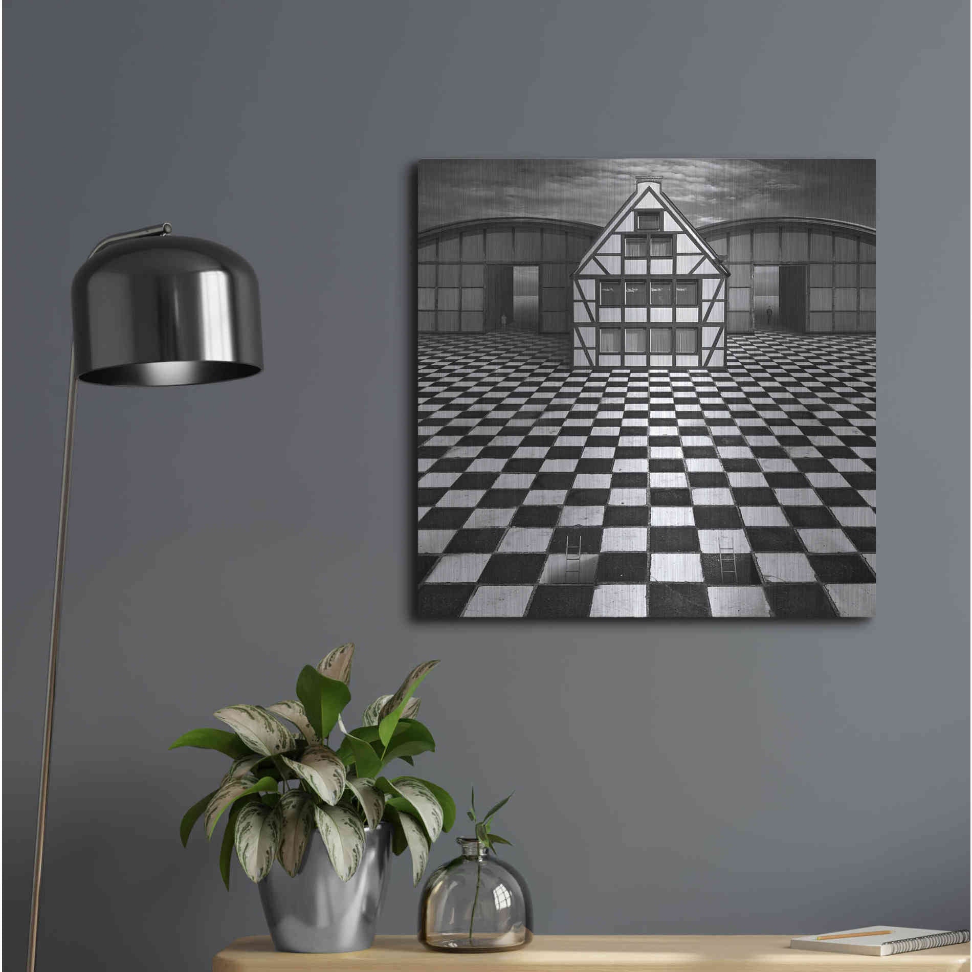 Luxe Metal Art 'Kwadrart' by Dariusz Klimczak, Metal Wall Art,24x24