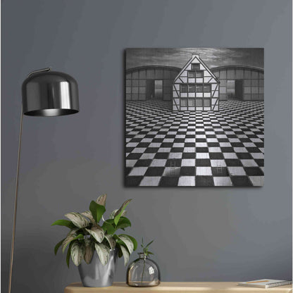 Luxe Metal Art 'Kwadrart' by Dariusz Klimczak, Metal Wall Art,24x24