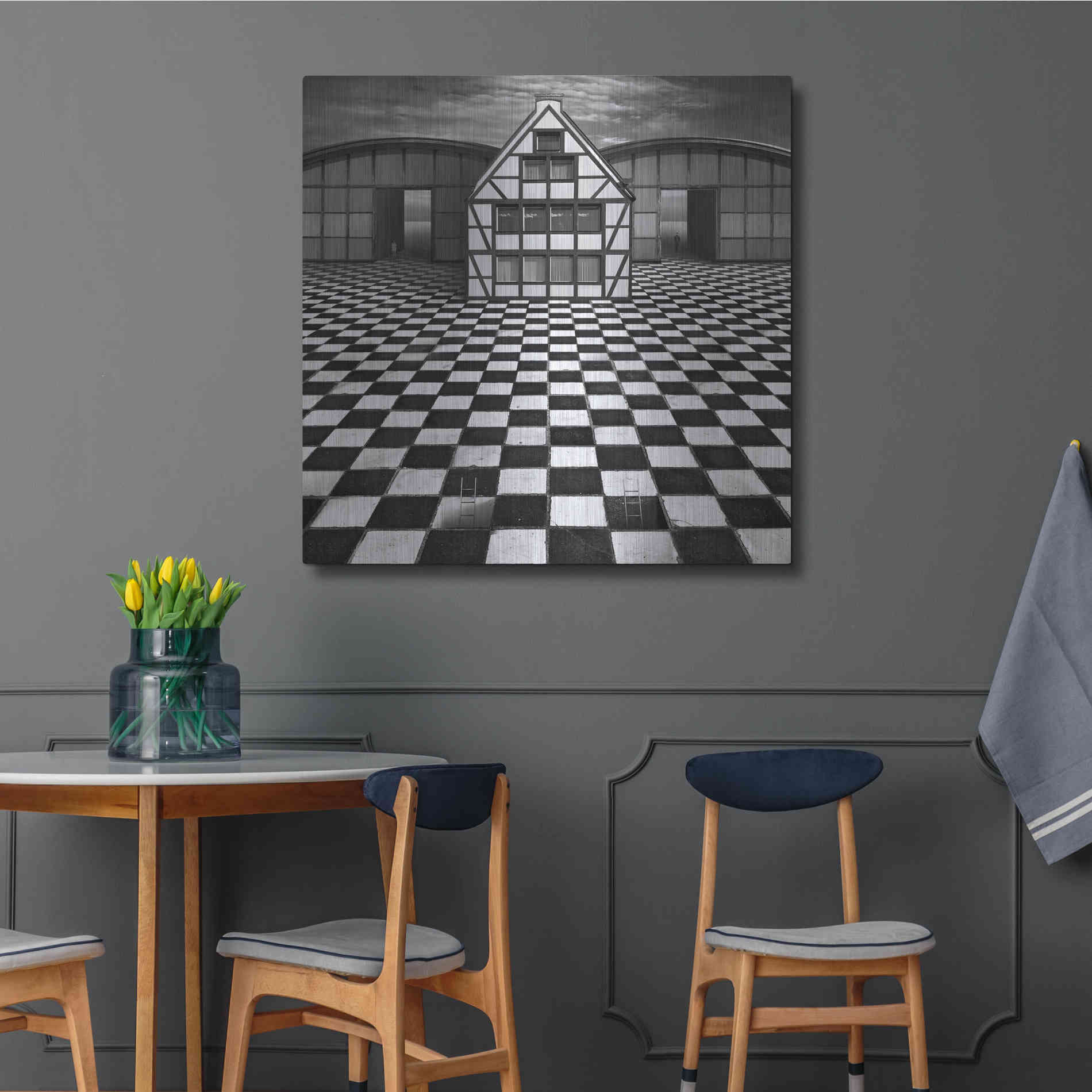 Luxe Metal Art 'Kwadrart' by Dariusz Klimczak, Metal Wall Art,36x36