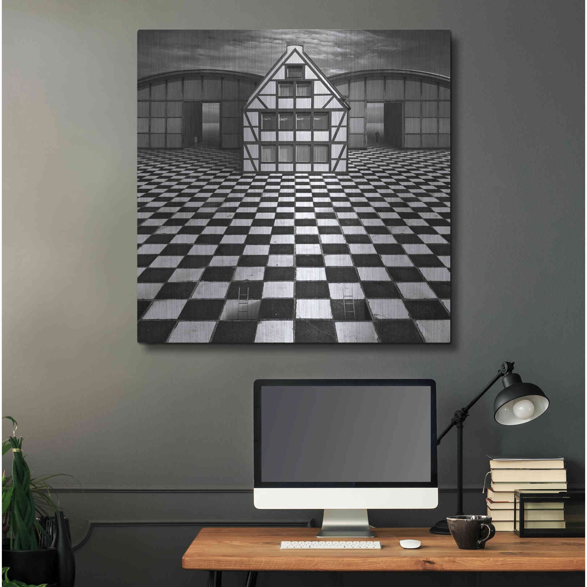 Luxe Metal Art 'Kwadrart' by Dariusz Klimczak, Metal Wall Art,36x36