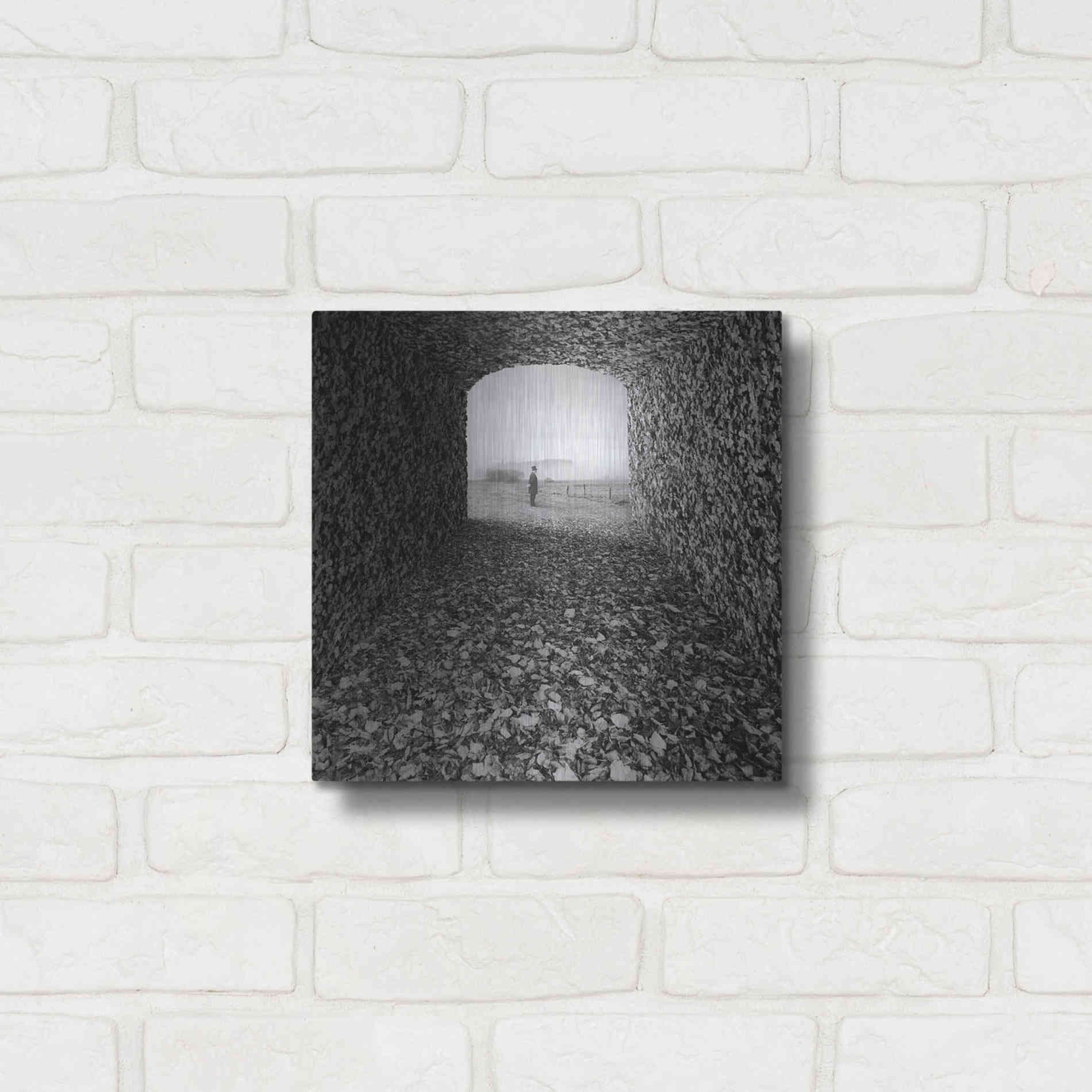 Luxe Metal Art 'Labyrinth' by Dariusz Klimczak, Metal Wall Art,12x12