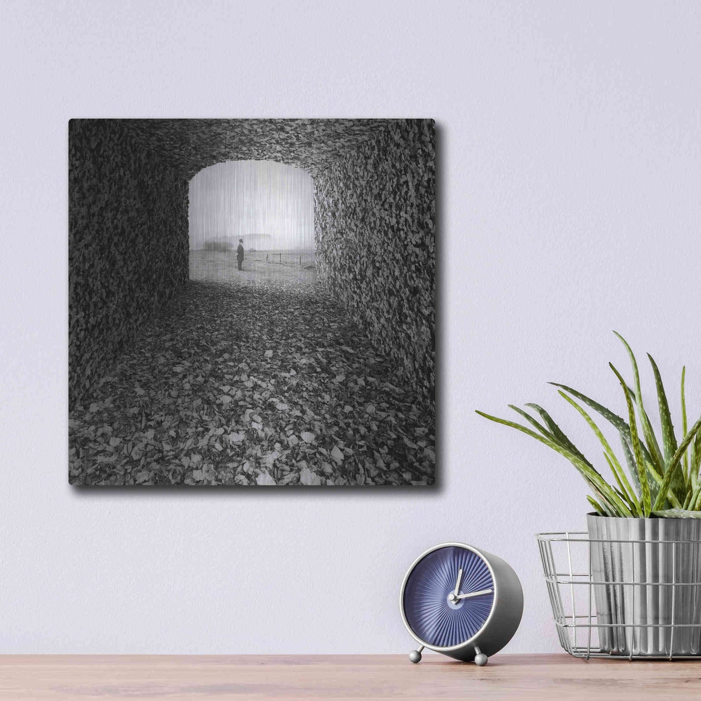 Luxe Metal Art 'Labyrinth' by Dariusz Klimczak, Metal Wall Art,12x12