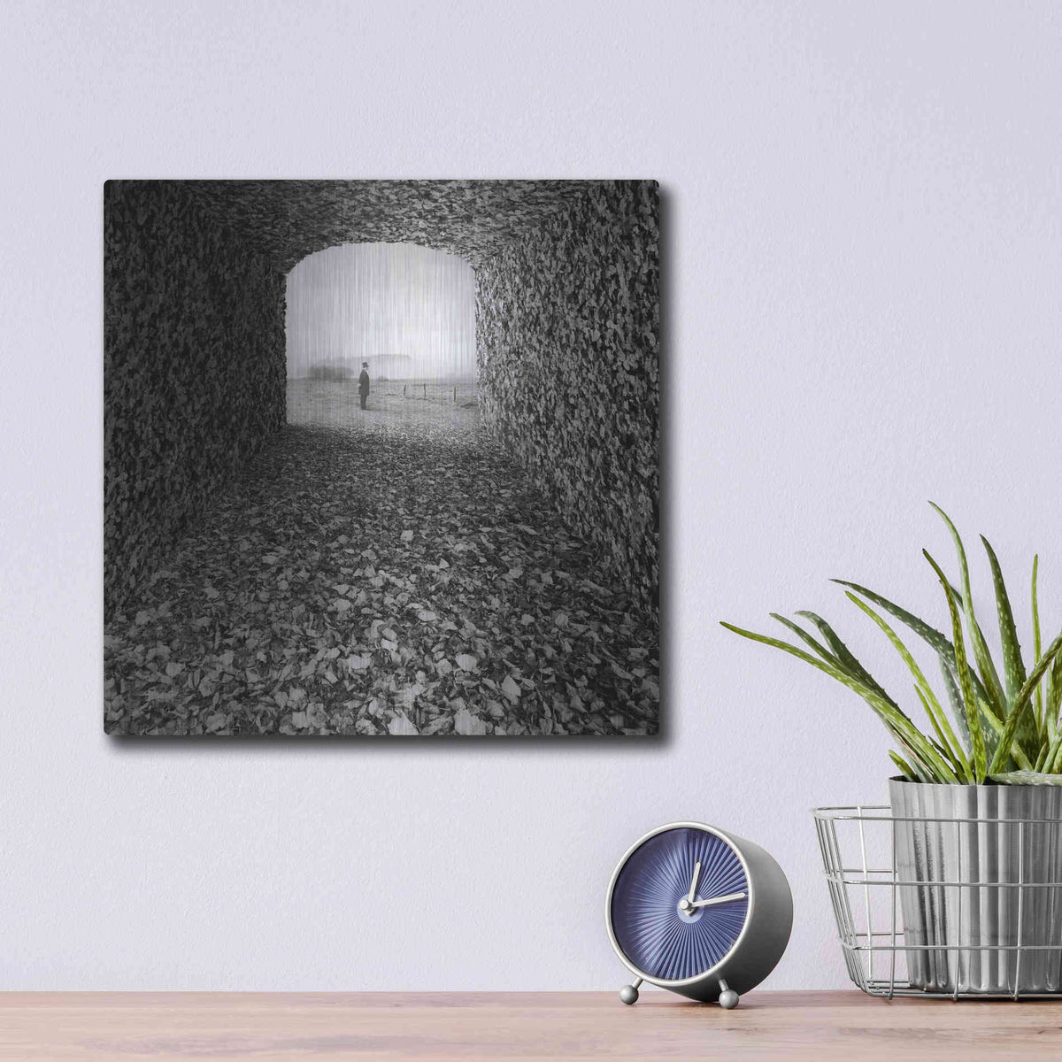 Luxe Metal Art 'Labyrinth' by Dariusz Klimczak, Metal Wall Art,12x12