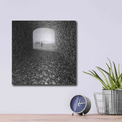 Luxe Metal Art 'Labyrinth' by Dariusz Klimczak, Metal Wall Art,12x12