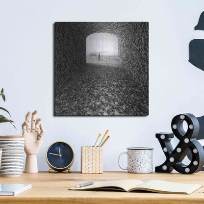 Luxe Metal Art 'Labyrinth' by Dariusz Klimczak, Metal Wall Art,12x12