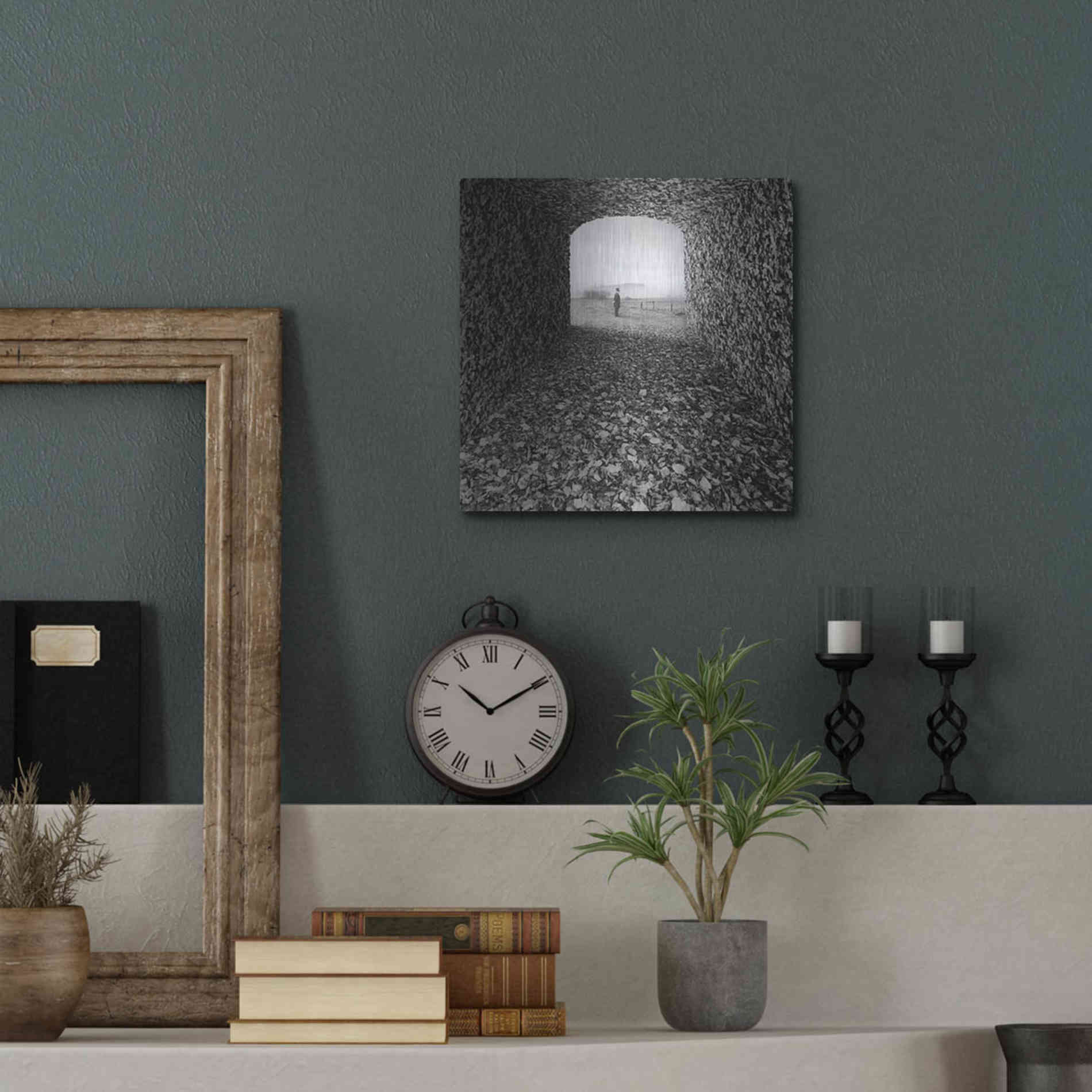 Luxe Metal Art 'Labyrinth' by Dariusz Klimczak, Metal Wall Art,12x12