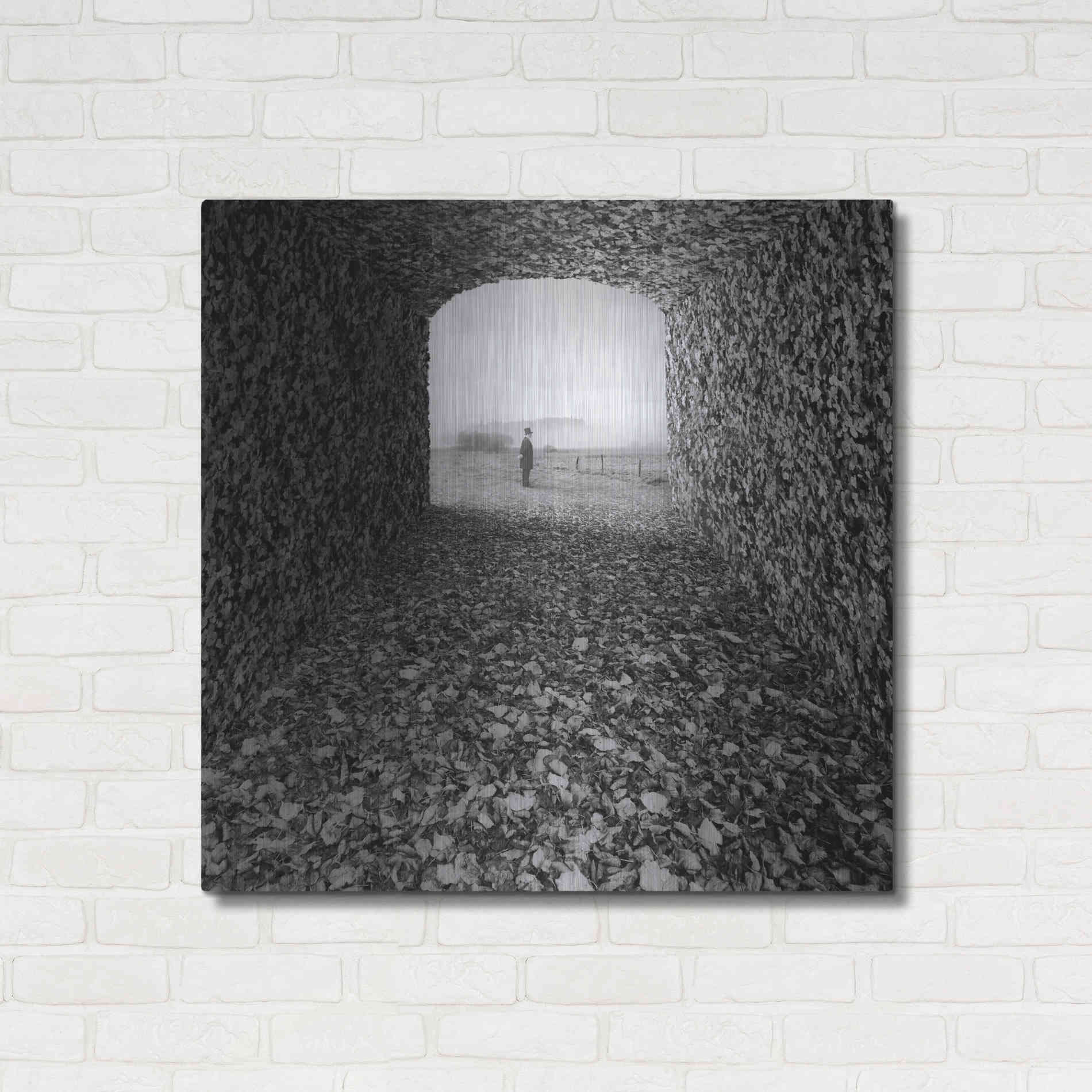 Luxe Metal Art 'Labyrinth' by Dariusz Klimczak, Metal Wall Art,36x36
