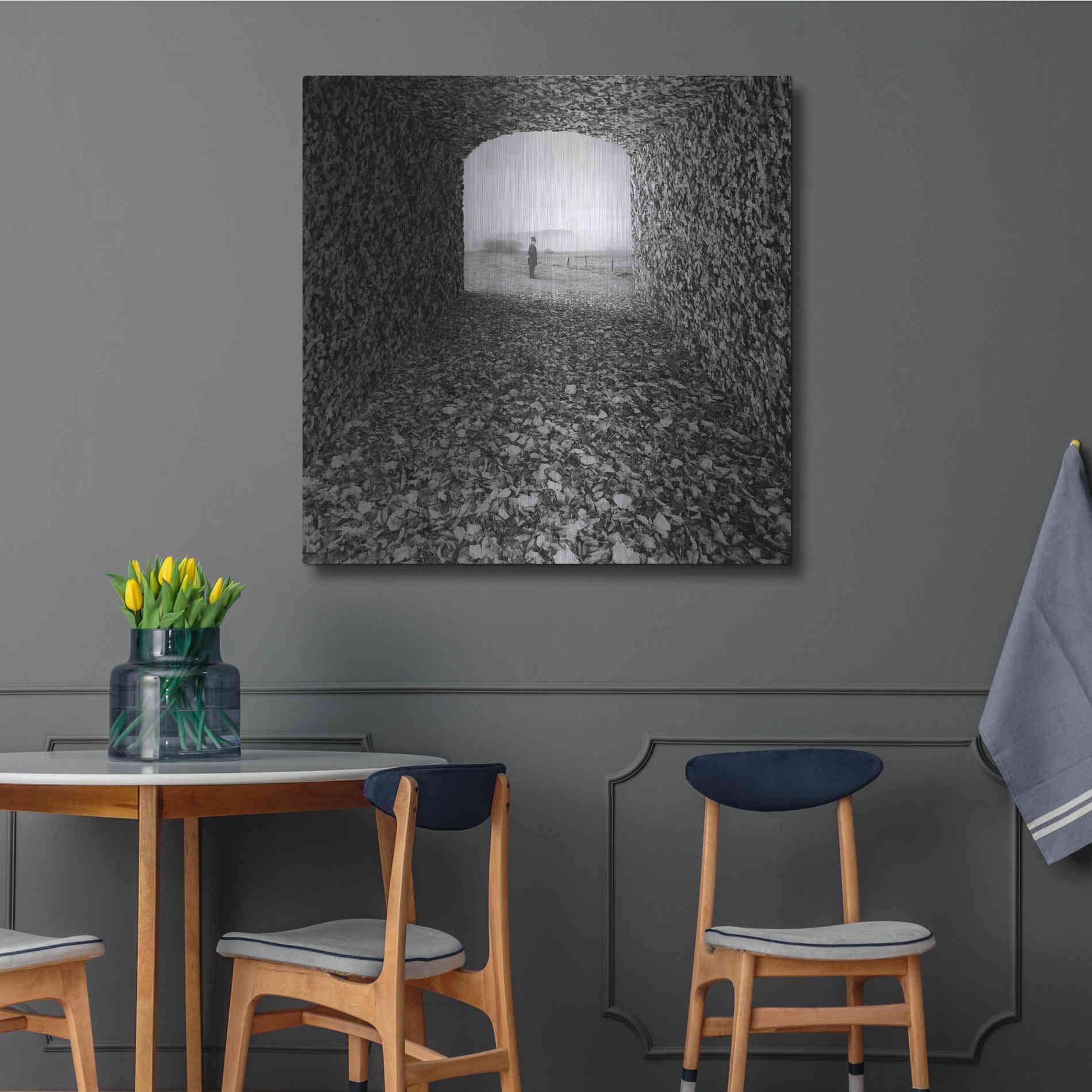 Luxe Metal Art 'Labyrinth' by Dariusz Klimczak, Metal Wall Art,36x36