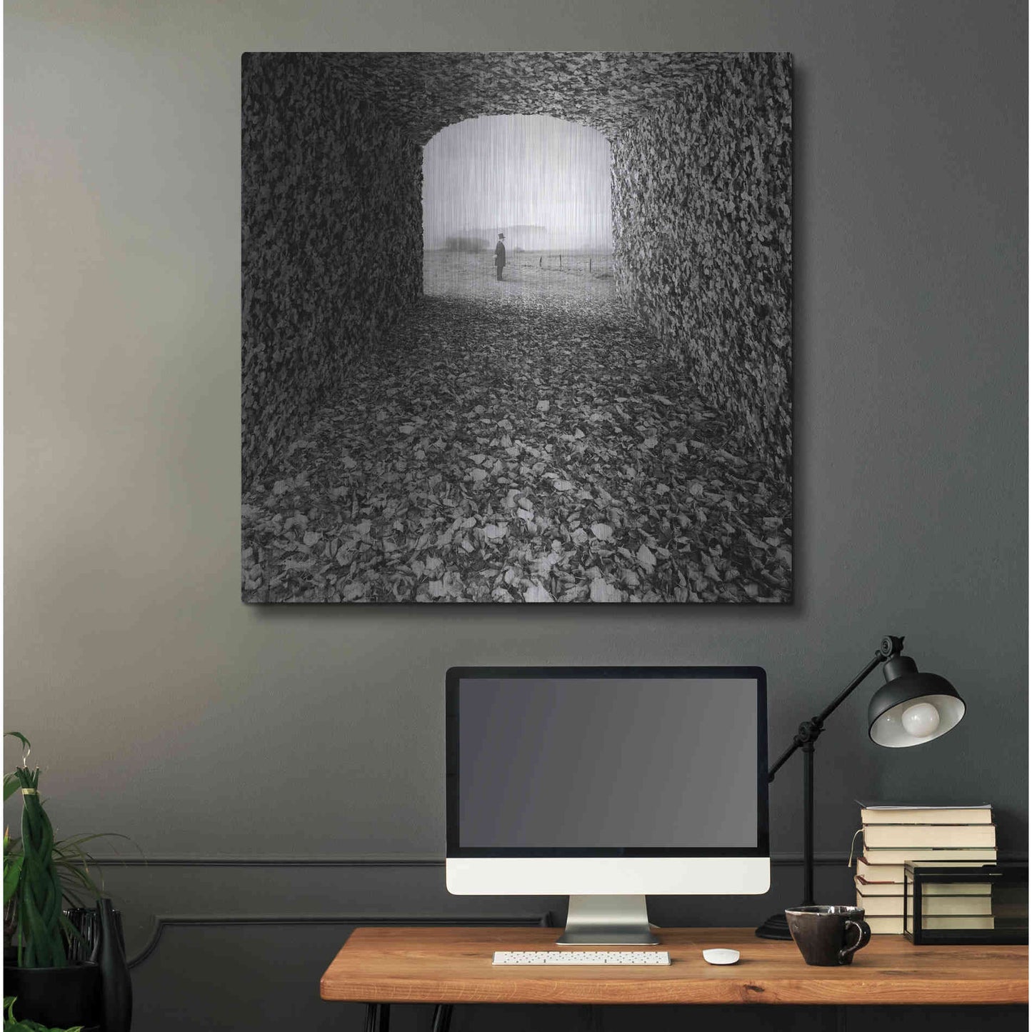 Luxe Metal Art 'Labyrinth' by Dariusz Klimczak, Metal Wall Art,36x36