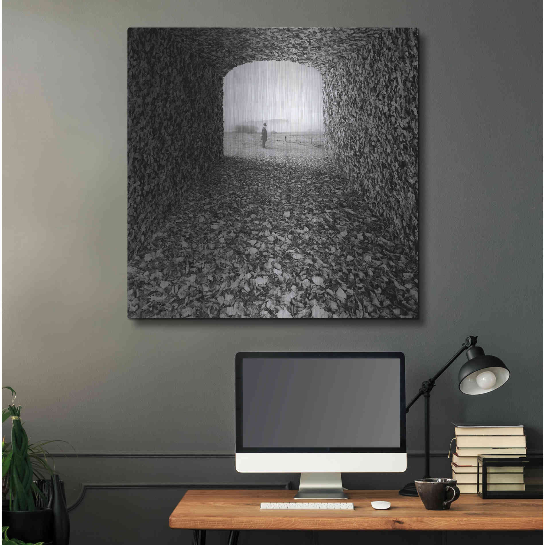 Luxe Metal Art 'Labyrinth' by Dariusz Klimczak, Metal Wall Art,36x36