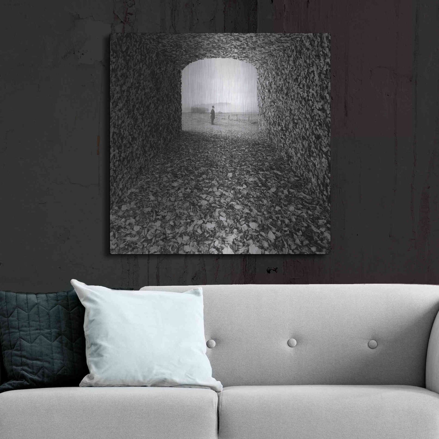 Luxe Metal Art 'Labyrinth' by Dariusz Klimczak, Metal Wall Art,36x36