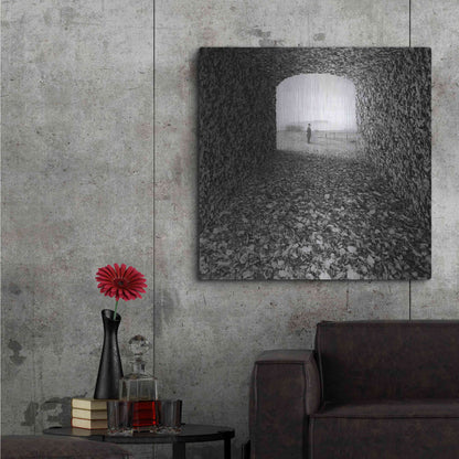Luxe Metal Art 'Labyrinth' by Dariusz Klimczak, Metal Wall Art,36x36