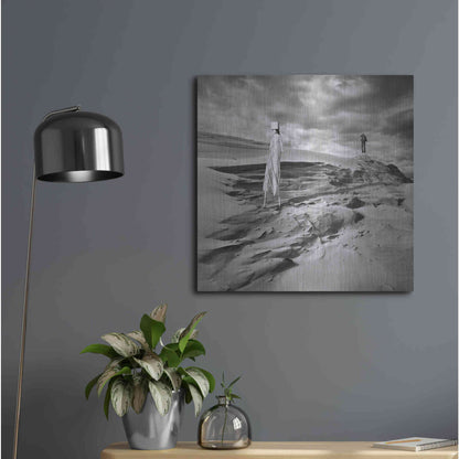 Luxe Metal Art 'Lunar Marriage' by Dariusz Klimczak, Metal Wall Art,24x24