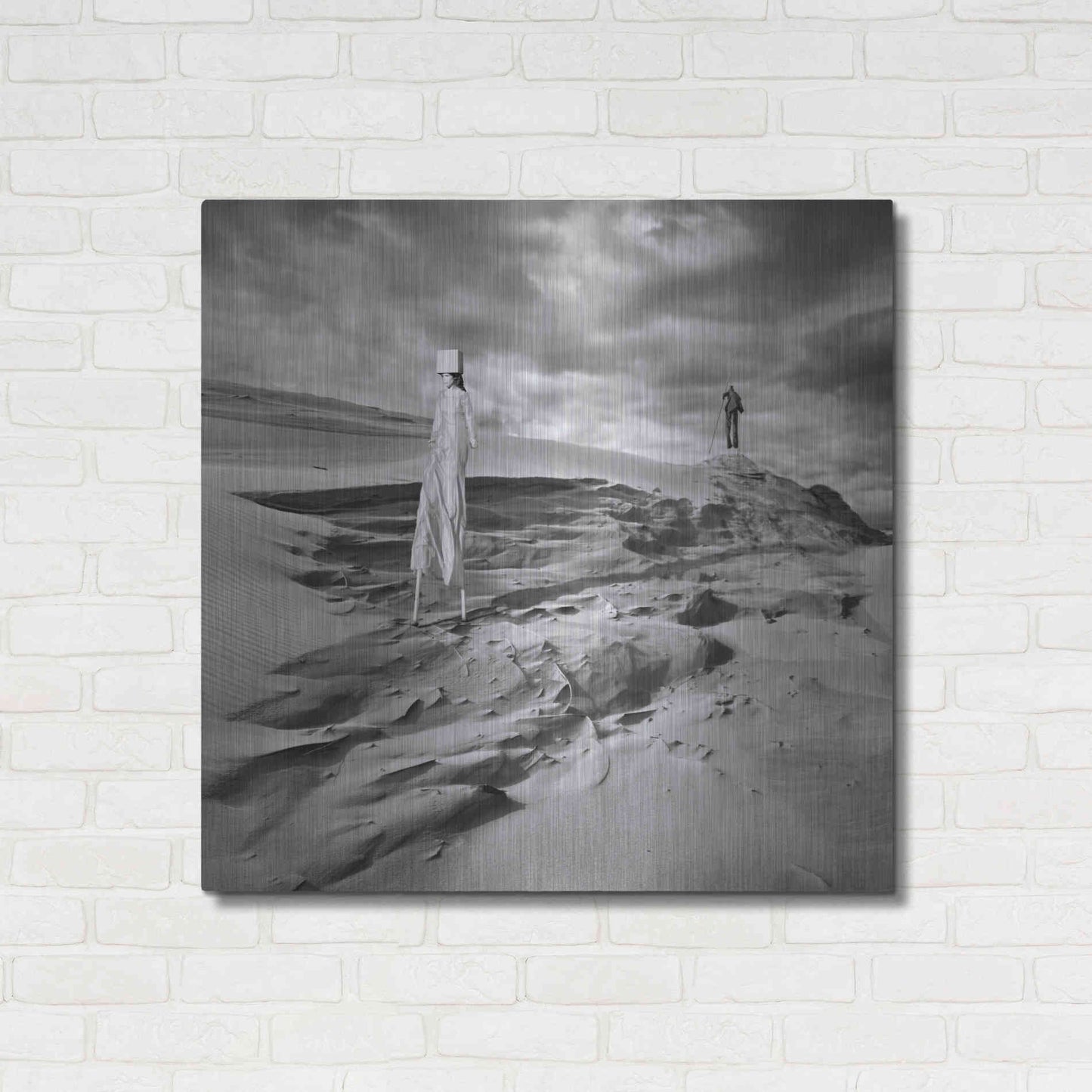 Luxe Metal Art 'Lunar Marriage' by Dariusz Klimczak, Metal Wall Art,36x36