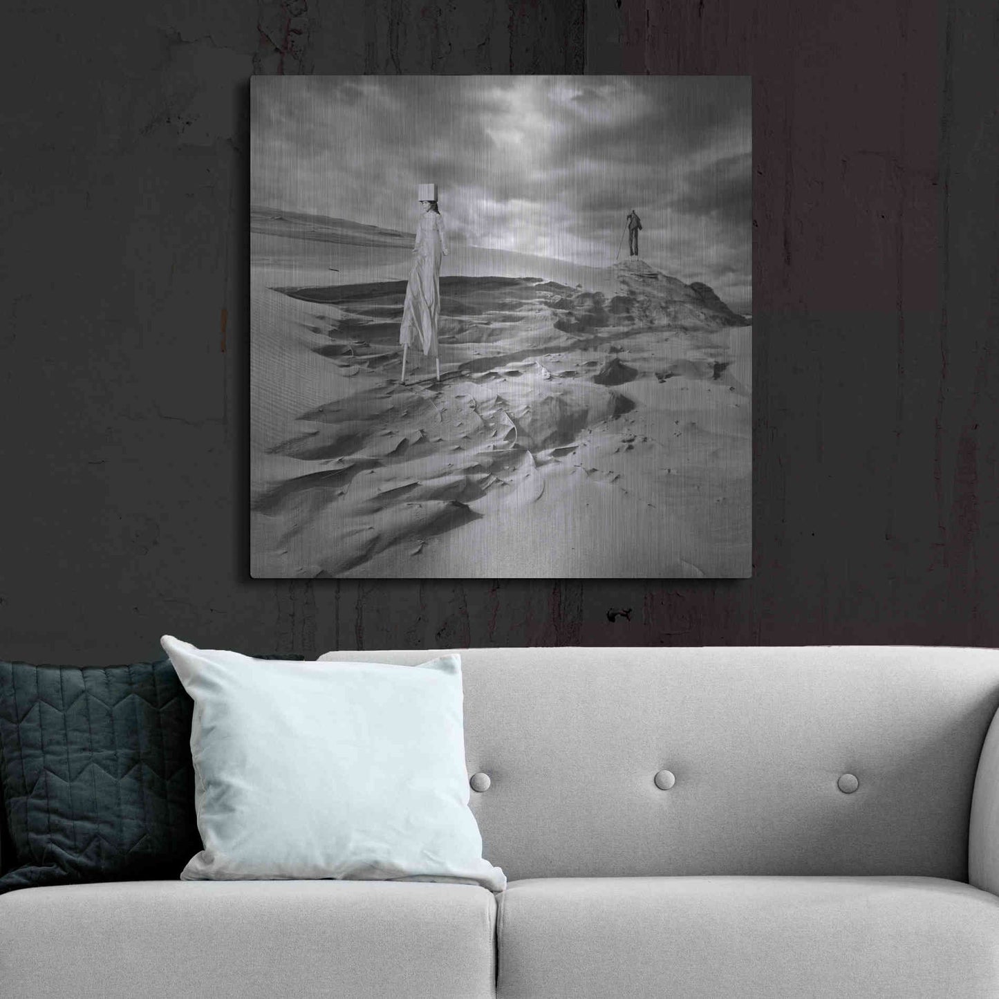 Luxe Metal Art 'Lunar Marriage' by Dariusz Klimczak, Metal Wall Art,36x36