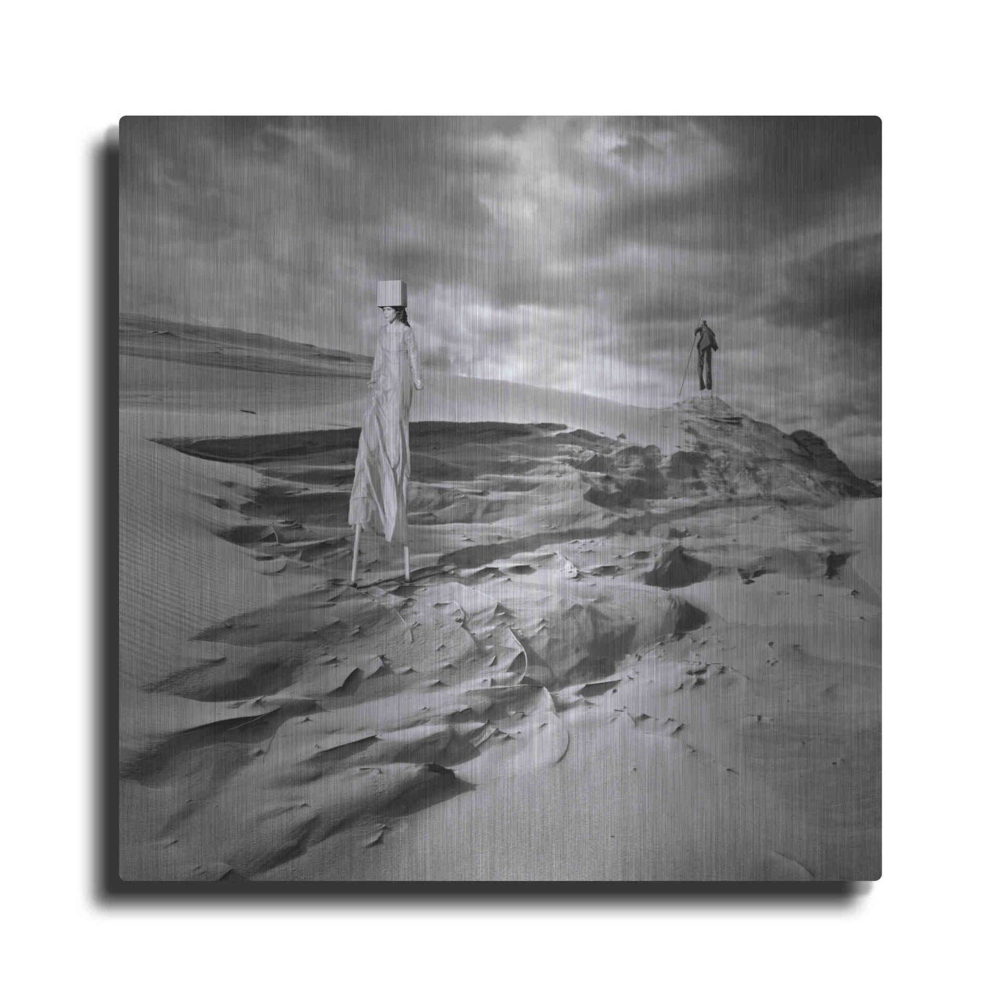 Luxe Metal Art 'Lunar Marriage' by Dariusz Klimczak, Metal Wall Art