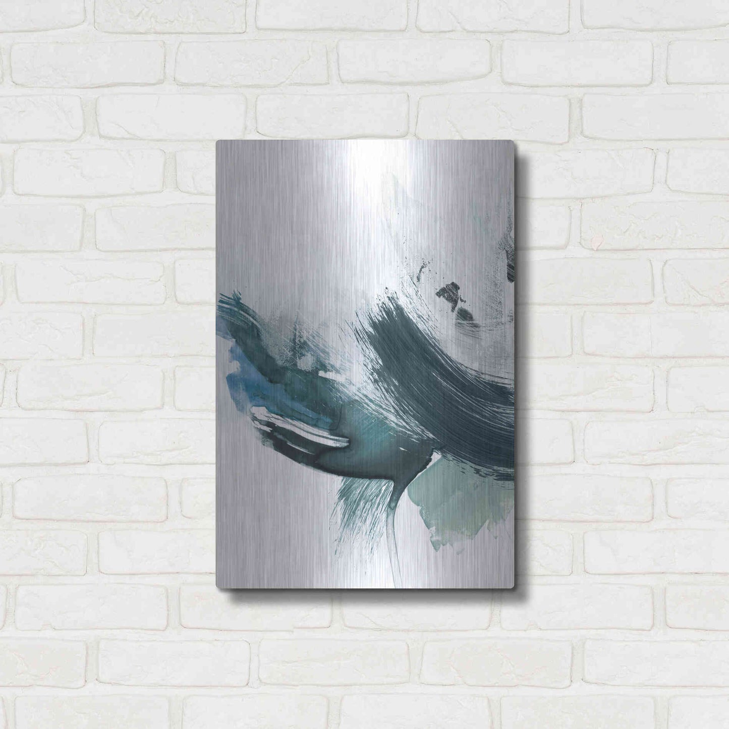 Luxe Metal Art 'Coastal Crush I' by Victoria Borges, Metal Wall Art,16x24