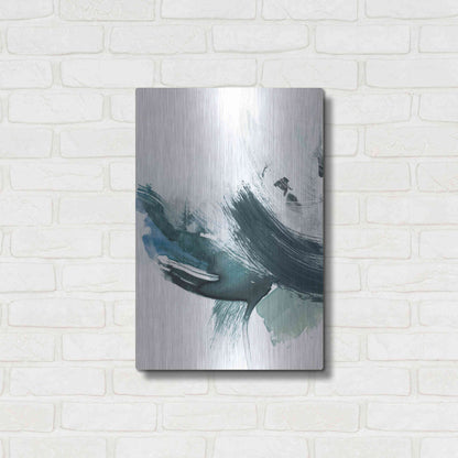 Luxe Metal Art 'Coastal Crush I' by Victoria Borges, Metal Wall Art,16x24