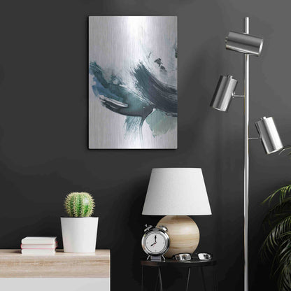 Luxe Metal Art 'Coastal Crush I' by Victoria Borges, Metal Wall Art,16x24