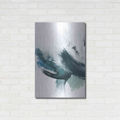 Luxe Metal Art 'Coastal Crush I' by Victoria Borges, Metal Wall Art,24x36