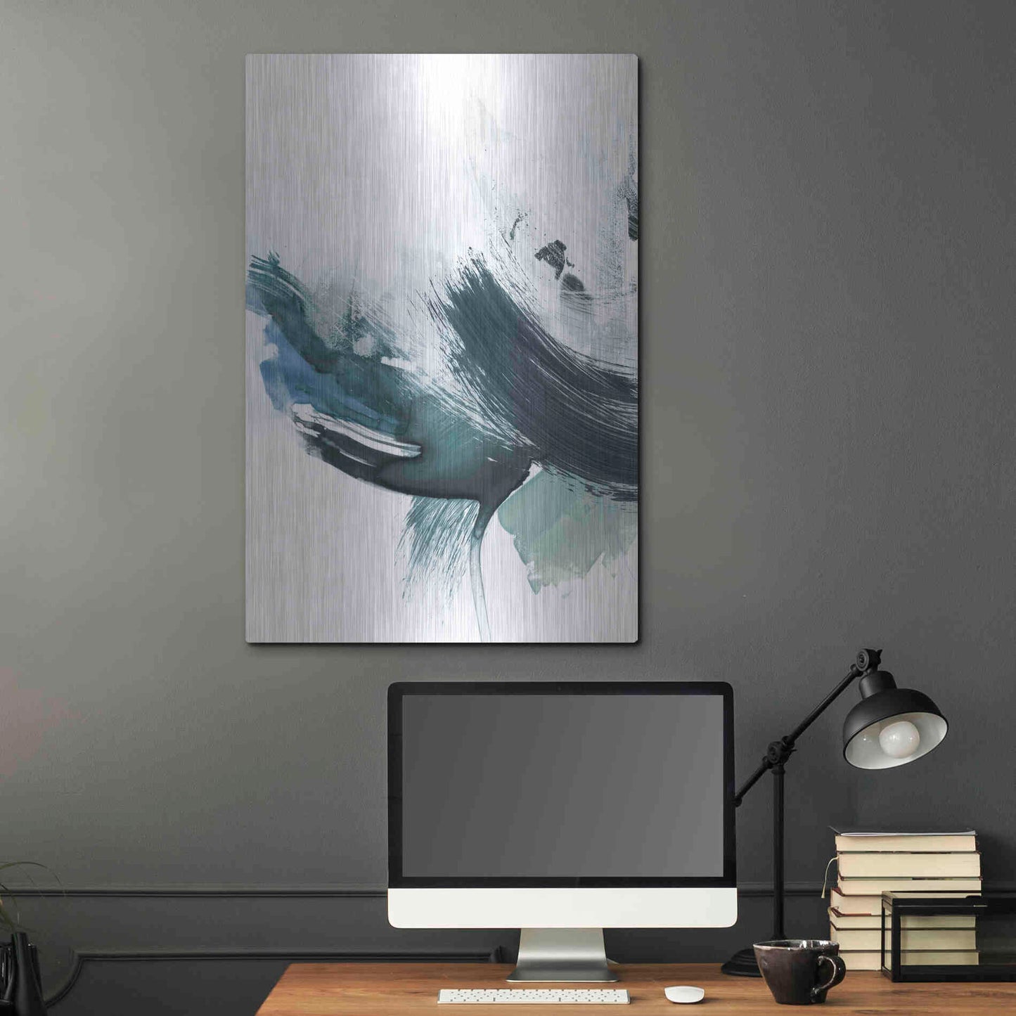 Luxe Metal Art 'Coastal Crush I' by Victoria Borges, Metal Wall Art,24x36