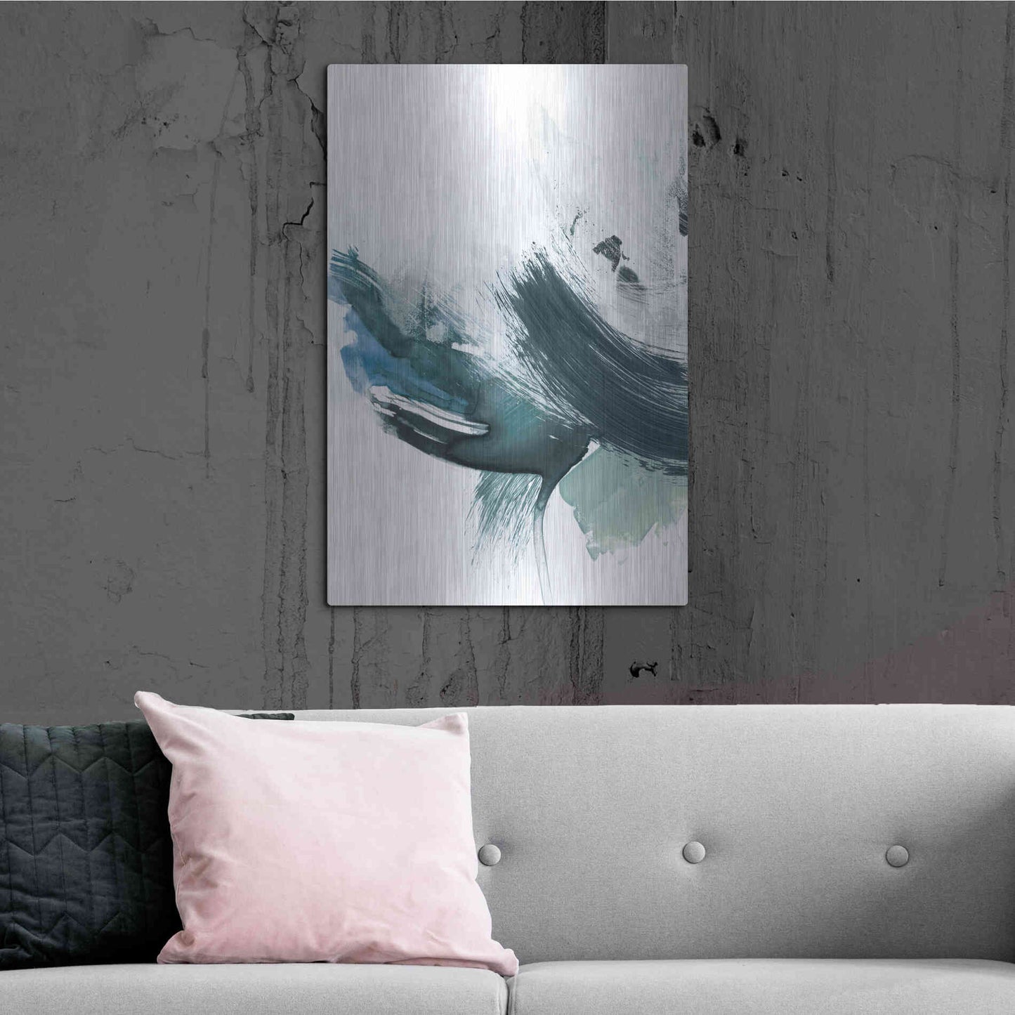 Luxe Metal Art 'Coastal Crush I' by Victoria Borges, Metal Wall Art,24x36