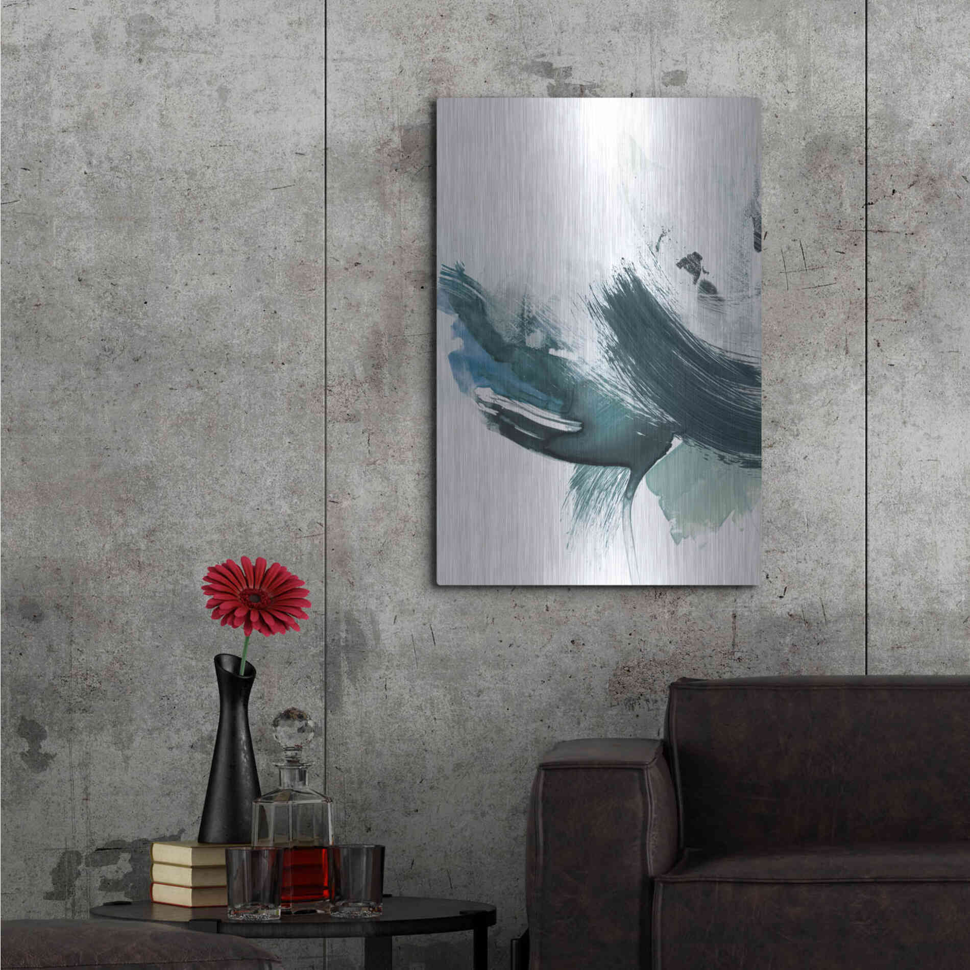 Luxe Metal Art 'Coastal Crush I' by Victoria Borges, Metal Wall Art,24x36