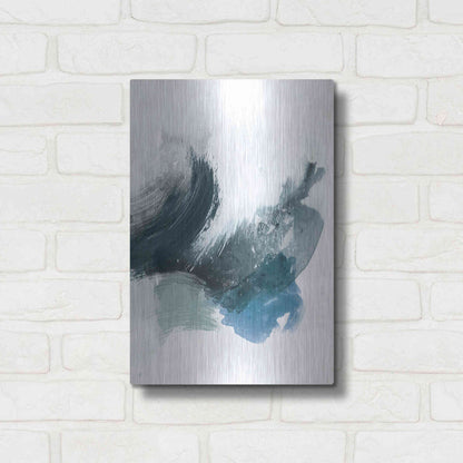 Luxe Metal Art 'Coastal Crush II' by Victoria Borges, Metal Wall Art,12x16