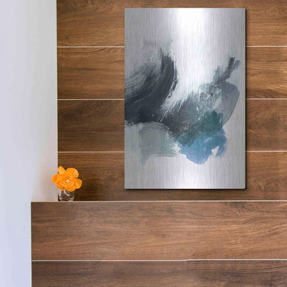 Luxe Metal Art 'Coastal Crush II' by Victoria Borges, Metal Wall Art,12x16