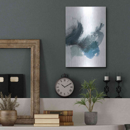 Luxe Metal Art 'Coastal Crush II' by Victoria Borges, Metal Wall Art,12x16