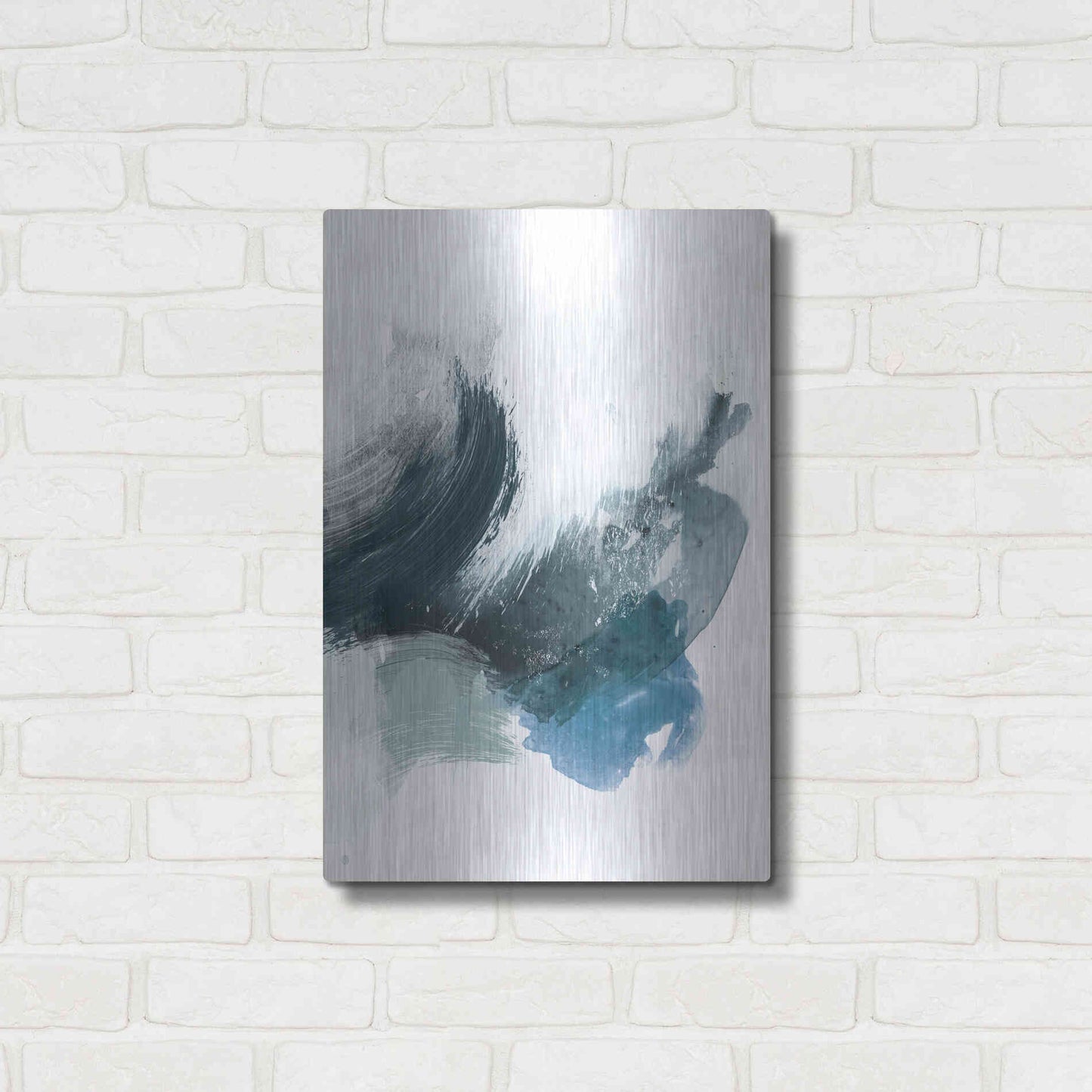 Luxe Metal Art 'Coastal Crush II' by Victoria Borges, Metal Wall Art,16x24