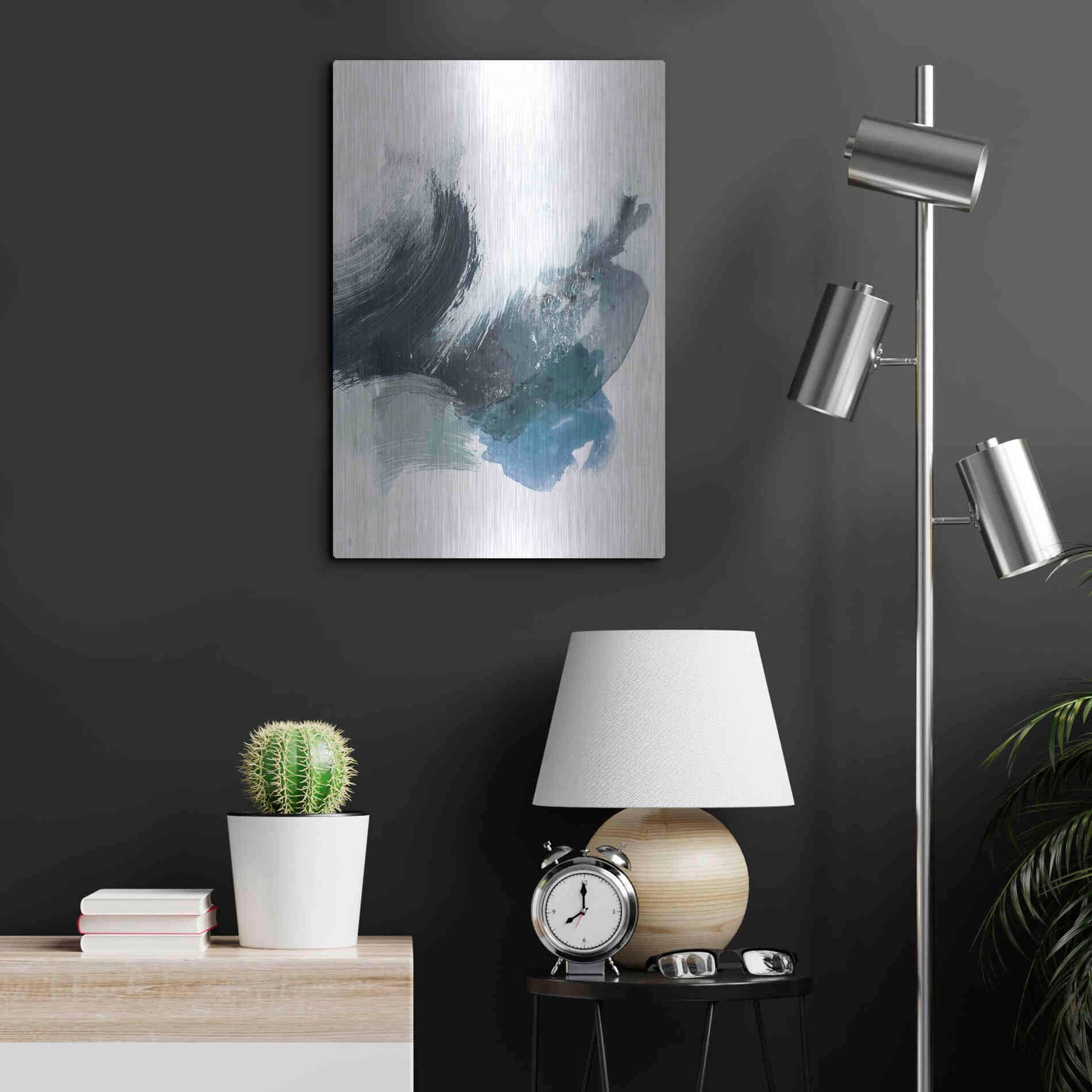 Luxe Metal Art 'Coastal Crush II' by Victoria Borges, Metal Wall Art,16x24