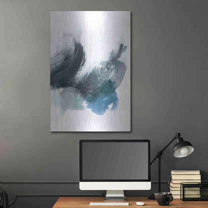 Luxe Metal Art 'Coastal Crush II' by Victoria Borges, Metal Wall Art,24x36