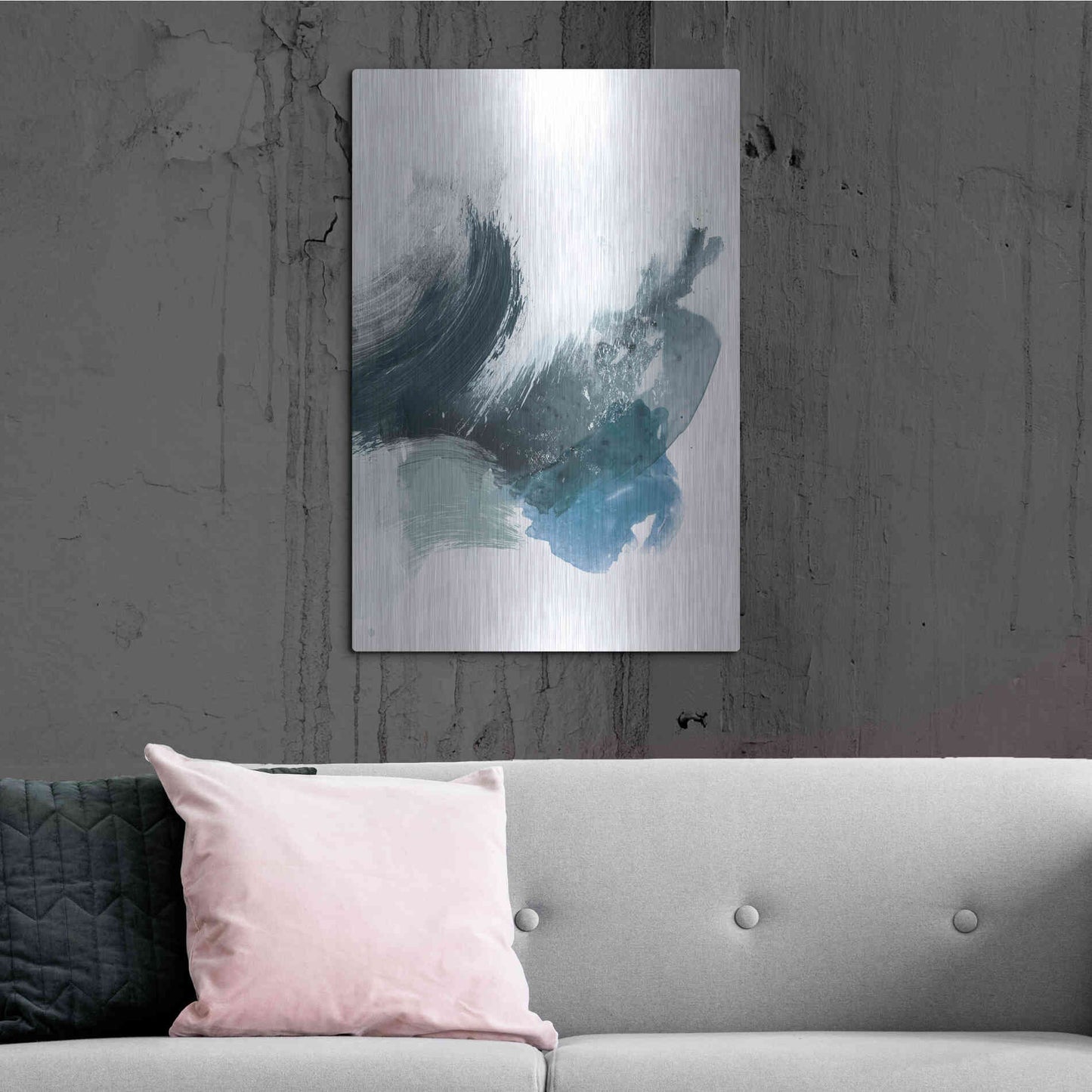 Luxe Metal Art 'Coastal Crush II' by Victoria Borges, Metal Wall Art,24x36