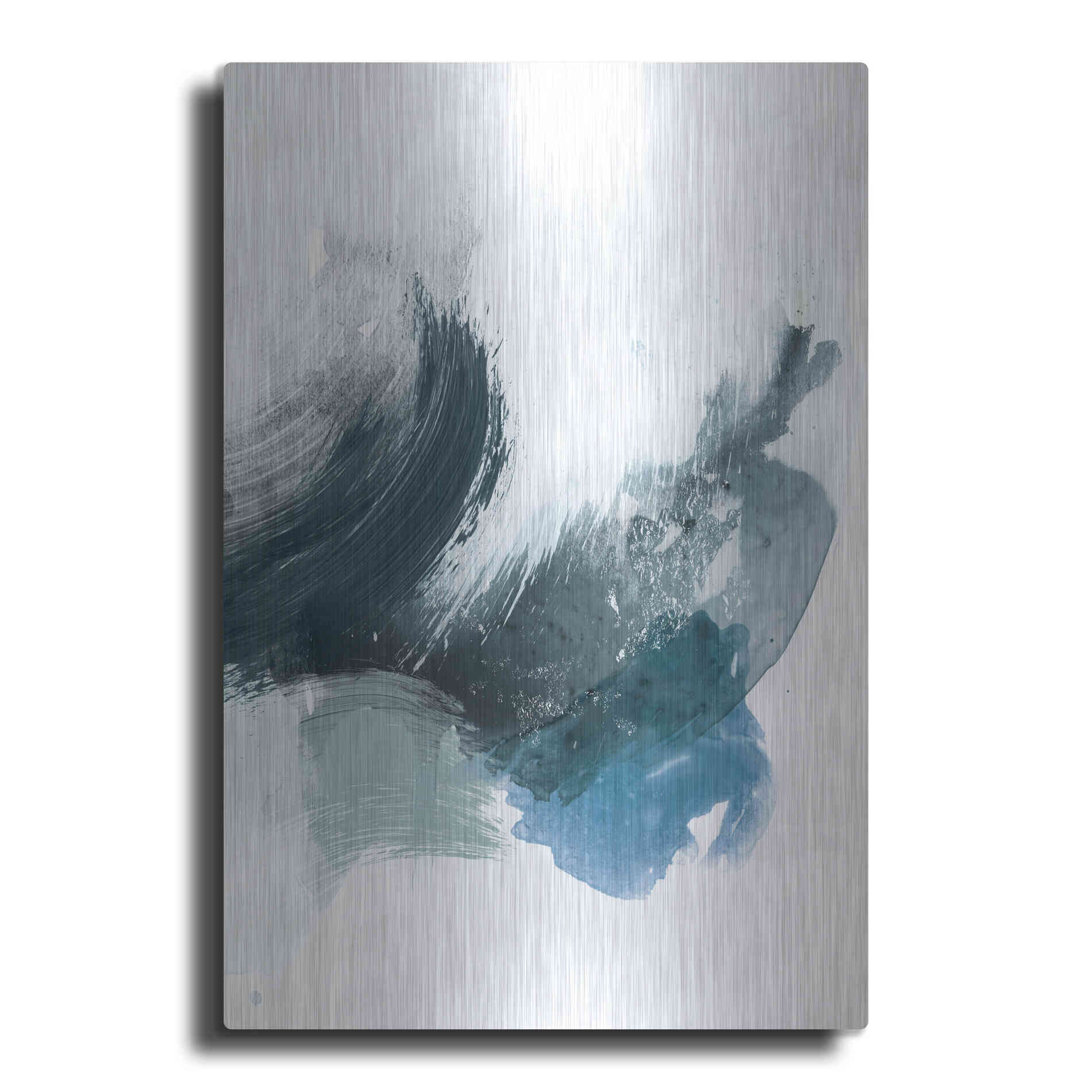 Luxe Metal Art 'Coastal Crush II' by Victoria Borges, Metal Wall Art