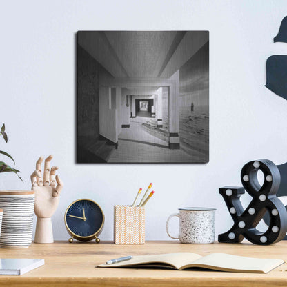 Luxe Metal Art 'Tunnel' by Dariusz Klimczak, Metal Wall Art,12x12