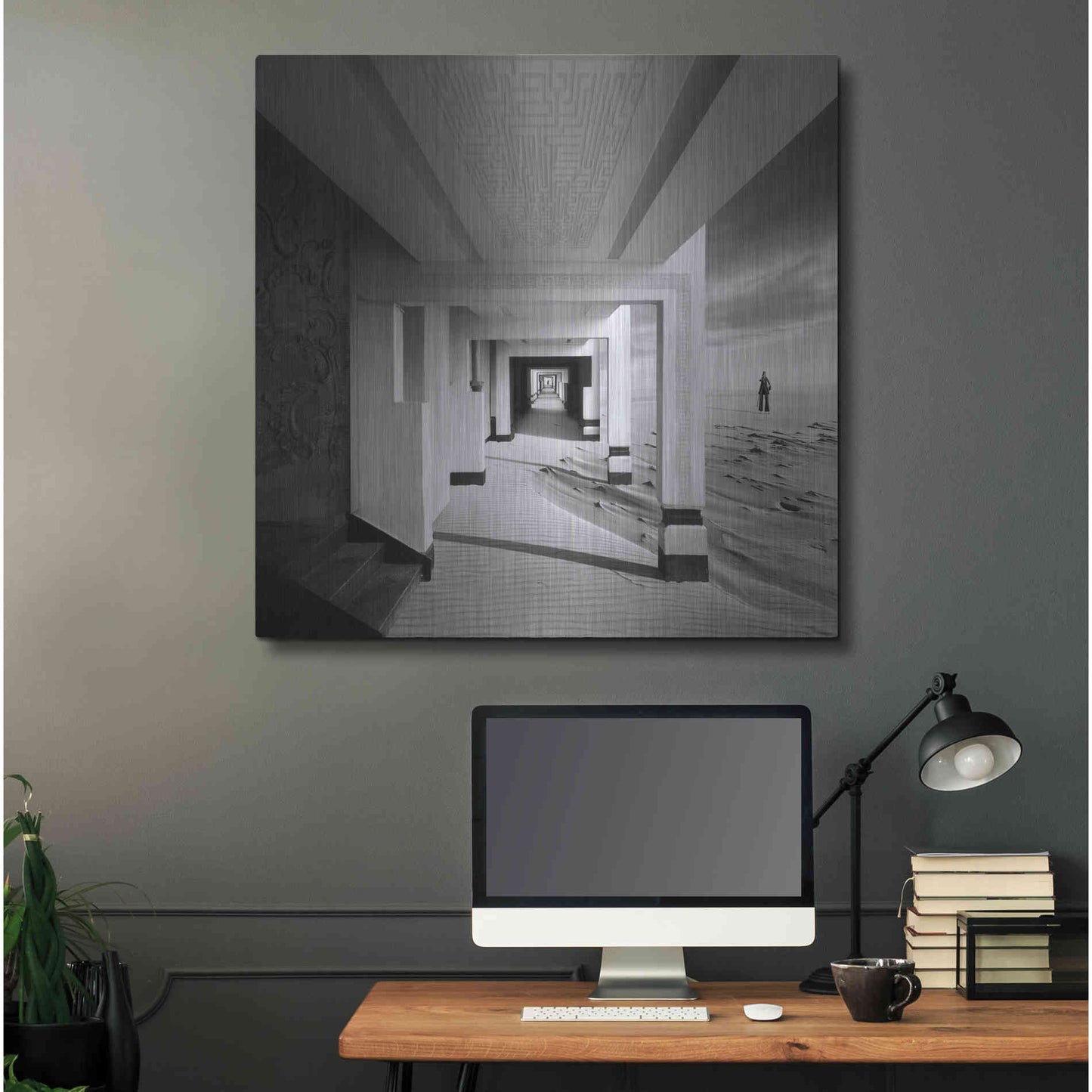 Luxe Metal Art 'Tunnel' by Dariusz Klimczak, Metal Wall Art,36x36